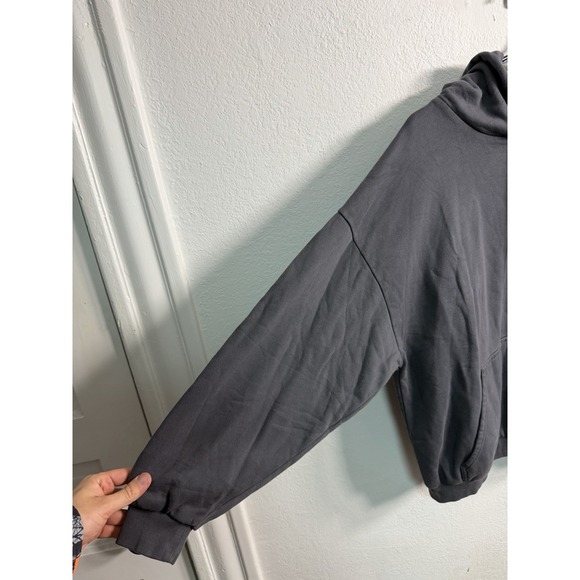 YZY Gap POETIC GREY Hoodie Oversized H18 PTCGREY Yeezy Hooded Pullover Size XS - Picture 2 of 7